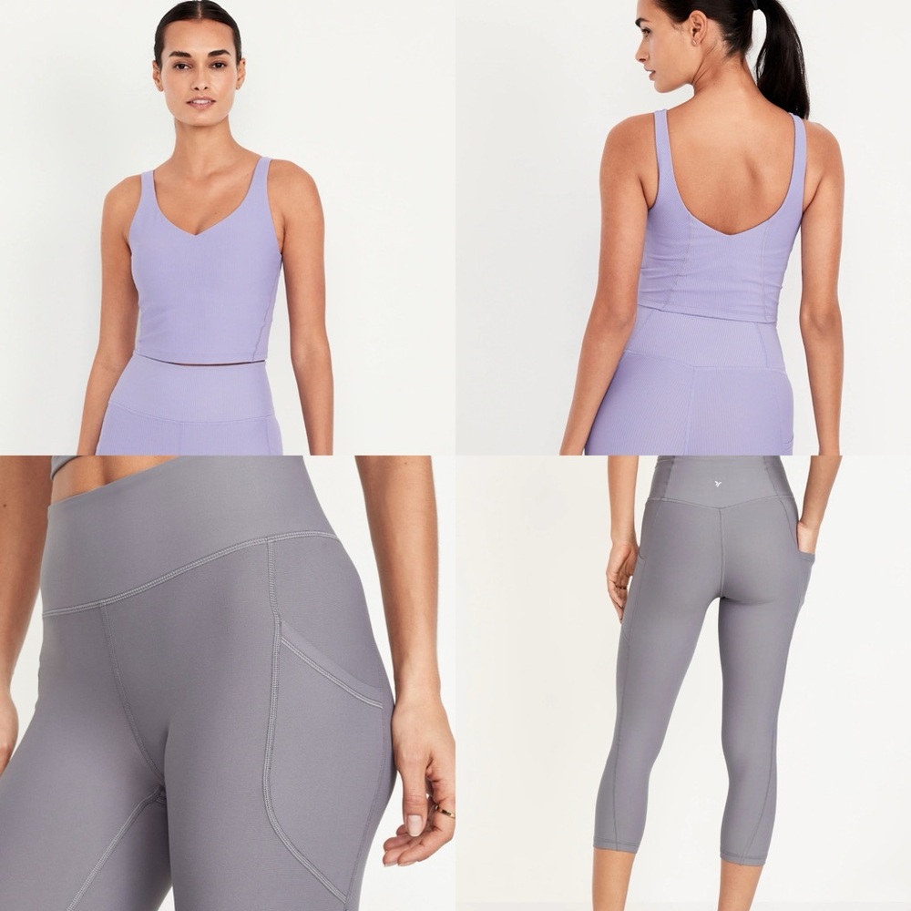 Old Navy workout tops (M) and leggings (S) - new with tags